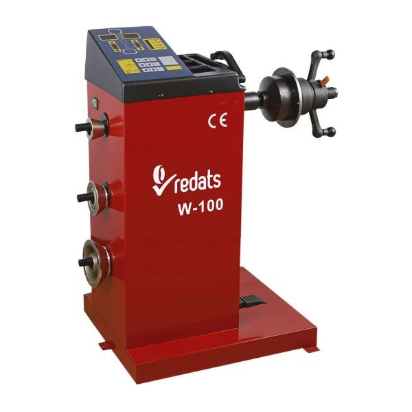 Semi-automatic wheel balancer — 2