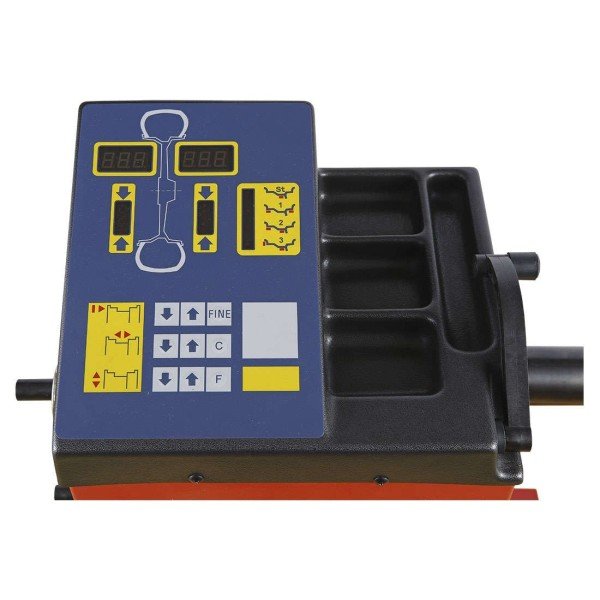 Semi-automatic wheel balancer — 4