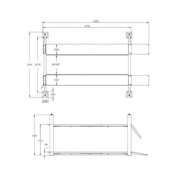 Pont semi-automatique à quatre colonnes 4 t — 15
