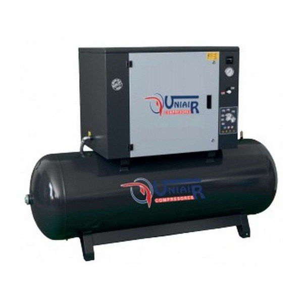 Compressore d’aria, insonorizzato 500 L, 10 Cv, 11 Bar