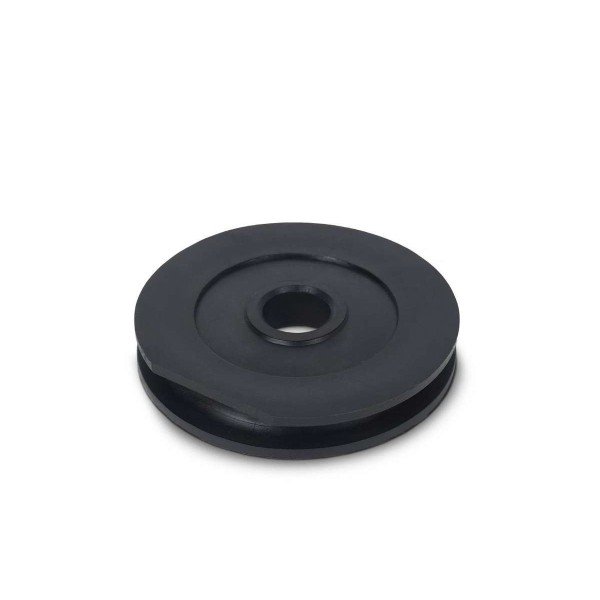 Upper steel cable guide pulley