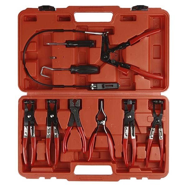9-piece cable pliers set in case — 2